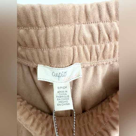 CUPIO SOFT PASSION SUEDE FEEL SWEATPANTS JOGG - Picture 3 of 4